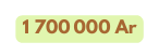 1 700 000 Ar