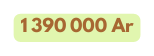 1 390 000 Ar
